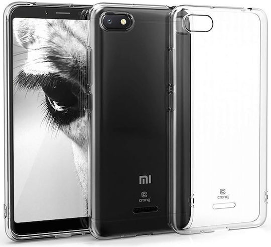 Crong Crystal Slim Back Cover Σιλικόνης Διάφανο (Redmi 6a)