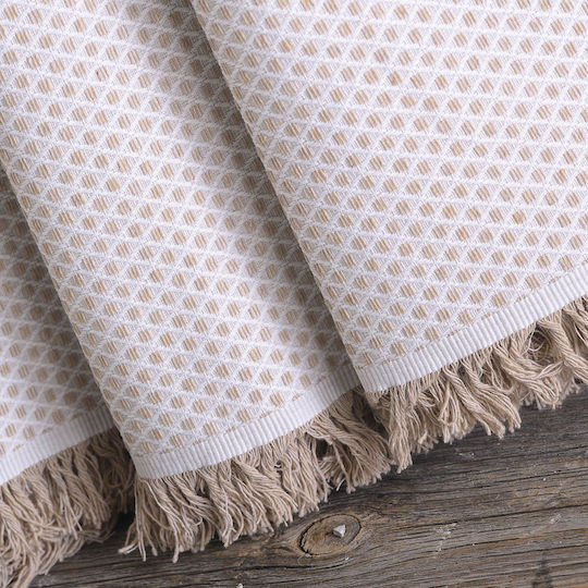 Rythmos Matis Armchair Throw Jacquard 180x160cm Beige