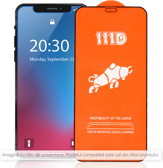 Techsuit 111d Adeziv complet Full Face Tempered Glass Negru (Xiaomi Redmi Note 13 Pro+ 5G / Note 14 Pro 5G / Note 14 Pro+ 5G / Poco X7)