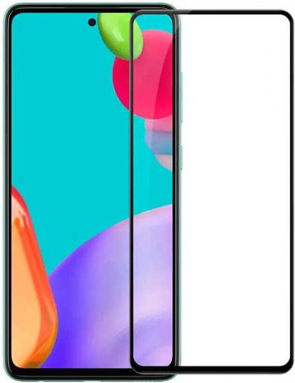 9D Керамичен Закалено стъкло за цялото лице Черен (Galaxy A52 / A52s)