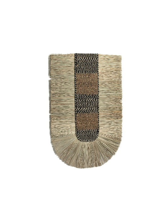 Romimex Wall Decor Black Natural Plant Fibers 60 X 10 X 85 Cm