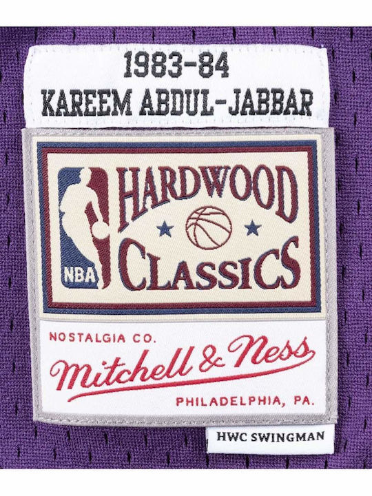 Los Angeles Lakers Abdul-Jabbar Swingman Jersey Style Basketball