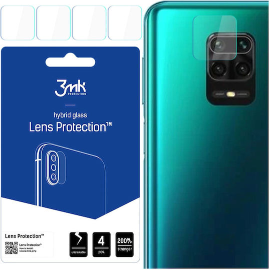 3MK Προστασία Κάμερας Tempered Glass Διάφανο για το Redmi Note 9S / 9 Pro / 9 Pro Max