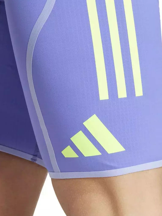 adidas Adizero Men's Sports Short Leggings Blue