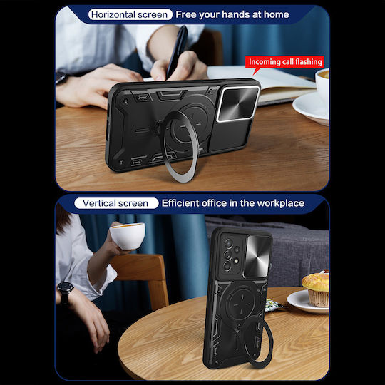 Techsuit Back Cover Metallic Black (Galaxy A52 / A52s)