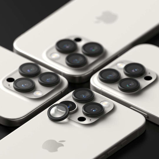 Ringke Frame Protector Kameraschutz Gehärtetes Glas Black für das iPhone 16 Pro, iPhone 16 Pro Max