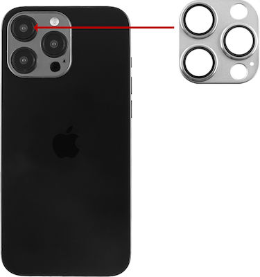 Volte-Tel Glass Cover Protecție Cameră Sticlă călită Gray pentru iPhone 16 Pro / 16 Pro Max