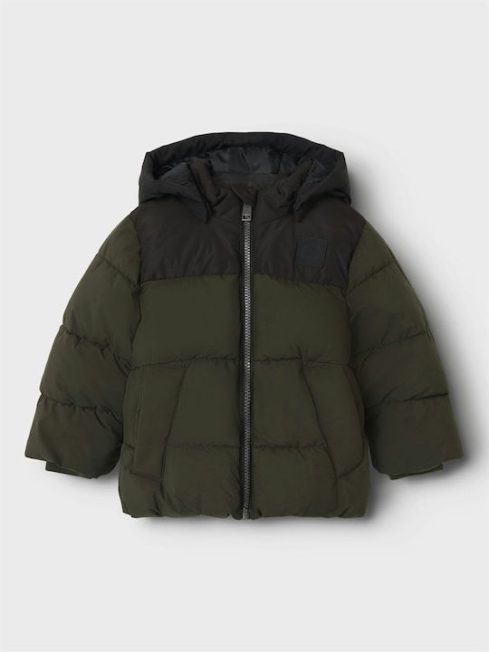 Kids' Casual Jacket with Hood Olive