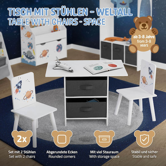 Kids Table and Chairs Set for Painting Joyz