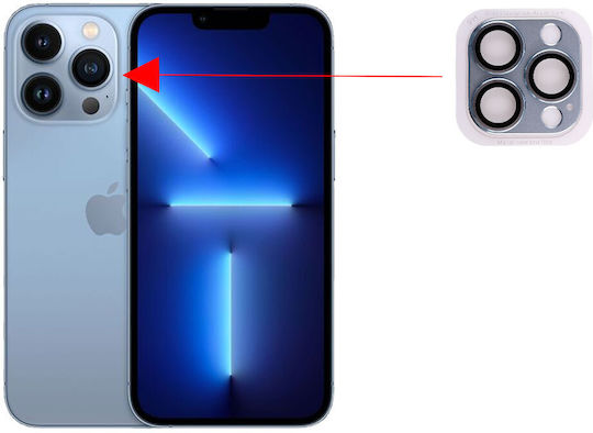 Volte-Tel Electroplating Kameraschutz Metallrahmen Blue für das iPhone 13 Pro / 13 Pro Max