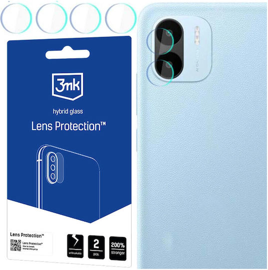 3MK Lens Protection Camera Protection Tempered Glass Transparent for the Redmi A1 / A1+ / A2 / A2+