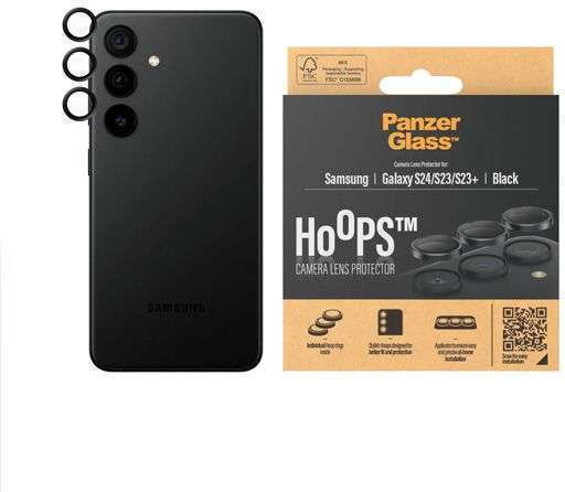 PanzerGlass Hoops Προστασία Κάμερας Tempered Glass Μαύρο για το Samsung S24