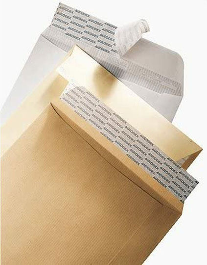 Sam Loves Betty Set of Envelopes Correspondence with Adhesive 100pcs in Brown Color