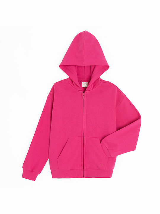 Cool Club Kids Sweatshirt Cardigan with Hood Pink