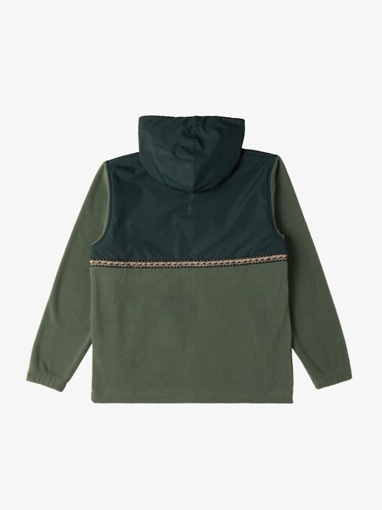 Billabong Kids Sweatshirt Cardigan Fleece with Hood green