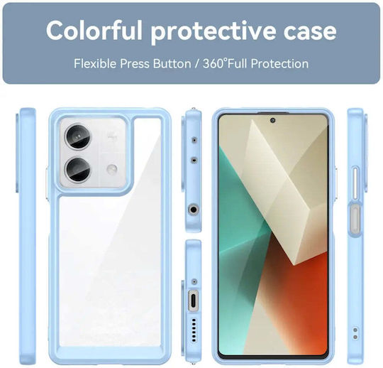 Hurtel Back Cover Plastic cu Curea Albastru (Redmi Note 13 Pro+)