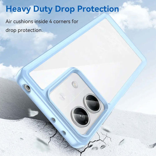 Hurtel Back Cover Plastic cu Curea Albastru (Redmi Note 13 Pro+)