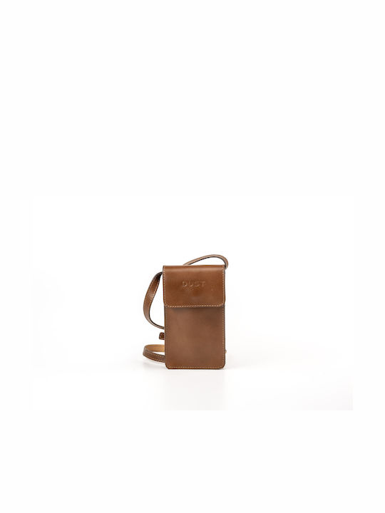 The Dust Company Leather Women's Mobile Phone Bag Brown