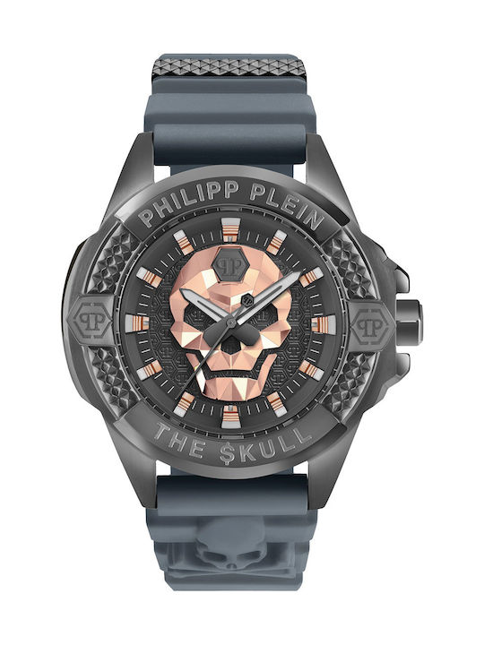 Philipp Plein The Skull Ρολόι Μπαταρίας με Καουτσούκ Λουράκι Philipp Plein The Skull Ρολόι Μπαταρίας με Καουτσούκ Λουράκι
