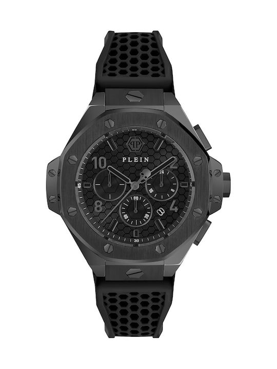 Philipp Plein Uhr Batterie mit Kautschukarmband Philipp Plein Uhr Batterie mit Kautschukarmband