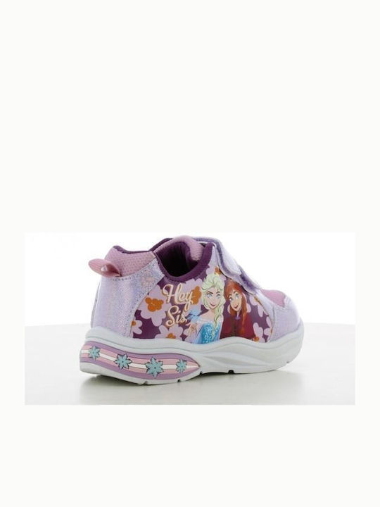 Disney Kids Sneakers with Scratch & Lights Lilac