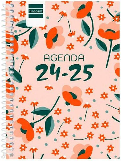 Finocam Weekly Agendas 2024/25 Spiral 12x16.4cm