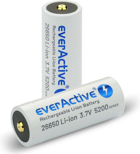 everActive Презареждаща батерия 26650 Li-ion 5200mAh 3.7V 1бр