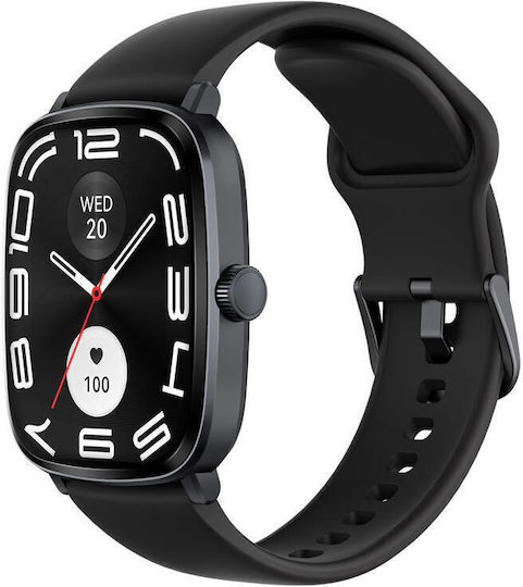 Haylou RS5 50mm Smartwatch with Heart Rate Monitor (Black)