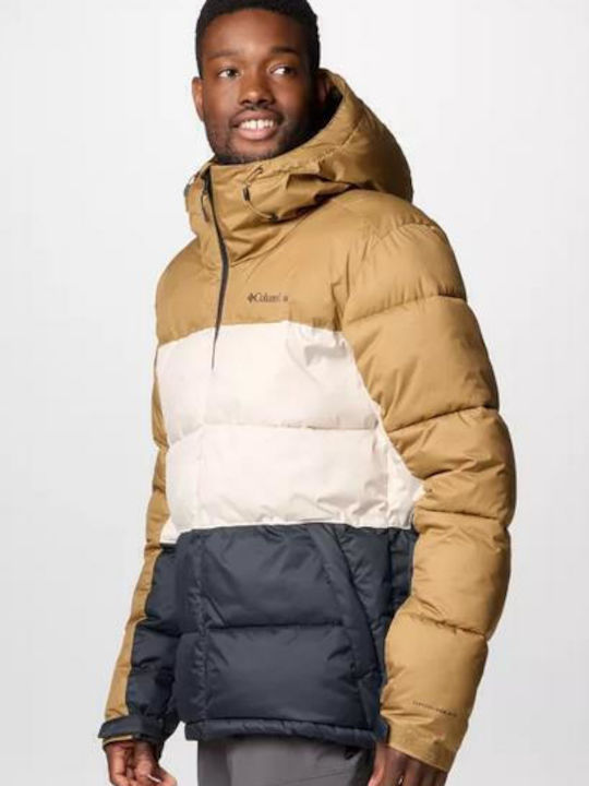 Slope Χειμωνιάτικο Μπουφάν Puffer Brown, White, Black