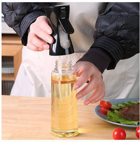 ACP Δοχείο Λαδιού Σπρέι Γυάλινο 210ml Μαυρο