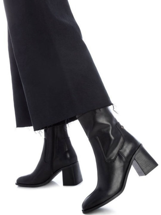 Women's Ankle Boots with Medium Heel Black
