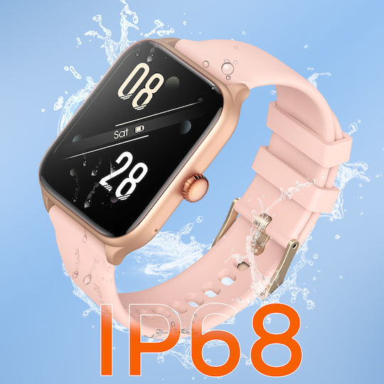 Riversong Motive 6 Pro SW62 Смартчасовник с Пулсомер (Розов)