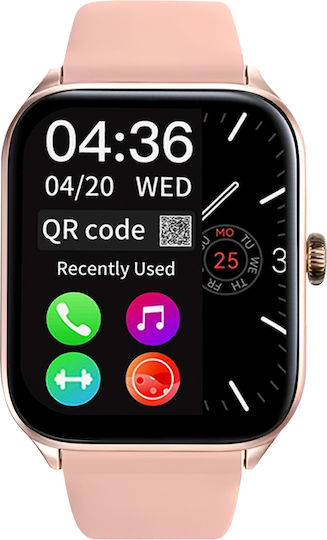 Riversong Motive 6 Pro SW62 Смартчасовник с Пулсомер (Розов)