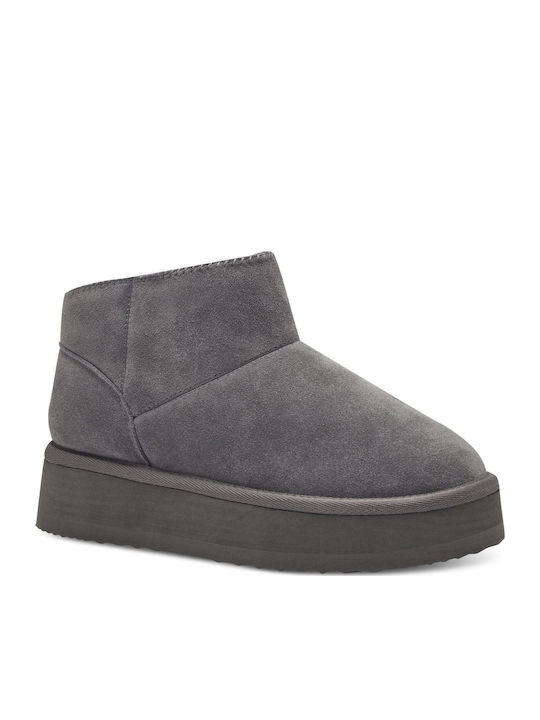 Wildleder Stiefeletten Damen Gray