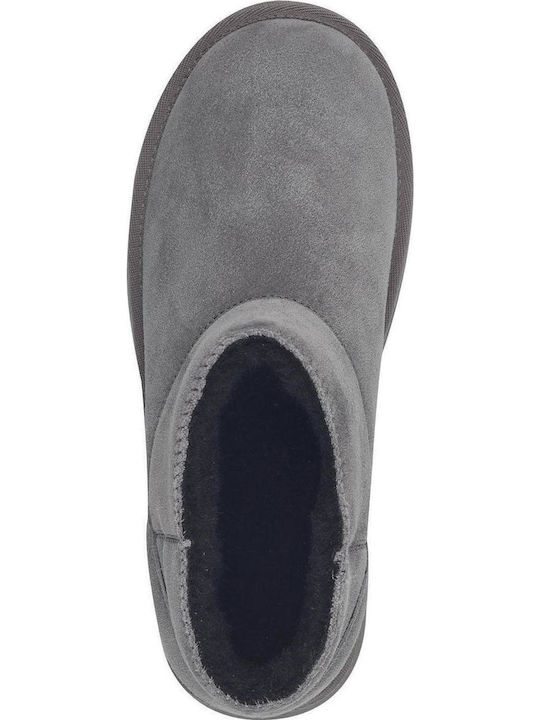 Wildleder Stiefeletten Damen Gray
