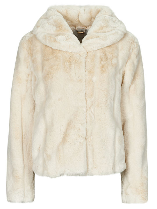 Sophy Women's Short Fur Beige