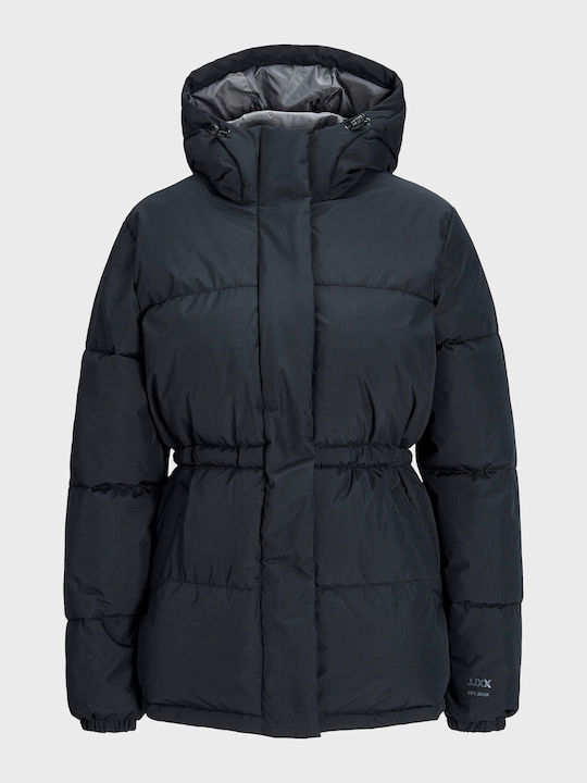 Jack & Jones Women's Short Puffer Jacket for Winter Black