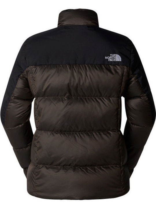 Diablo Κοντό Γυναικείο Μπουφάν για Χειμώνα Smokey Brown Black Heather
