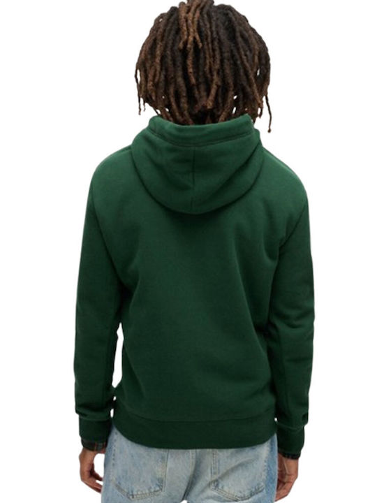 Superdry D1 Ovin Men's Sweatshirt with Hood Enamel Green