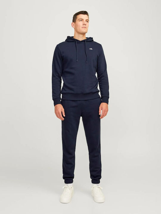 Jack & Jones Logo Sweat Sweatshirt with Hood Dark Blue