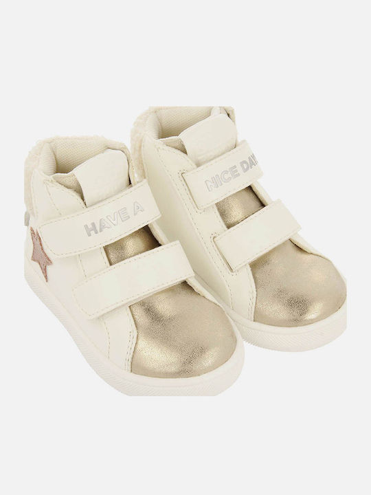 Kids Sneakers High with Scratch White