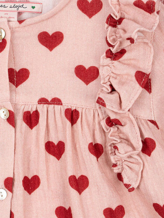 Kinderbluse Langarm Rosa Amour Mellow