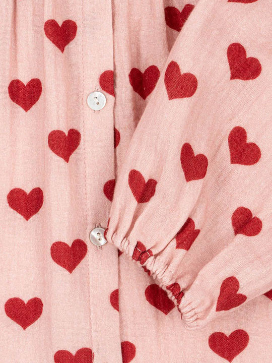 Kinderbluse Langarm Rosa Amour Mellow
