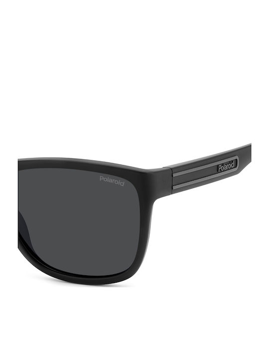 Polaroid Unisex Ochelari De Soare Cu Ramă Neagră Din Plastic Și Lentile Gri Polarized PLD2161/S O6W/M9