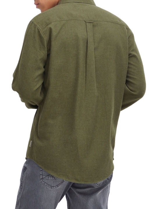 Blend Men's Shirt Long Sleeve Flannel Green