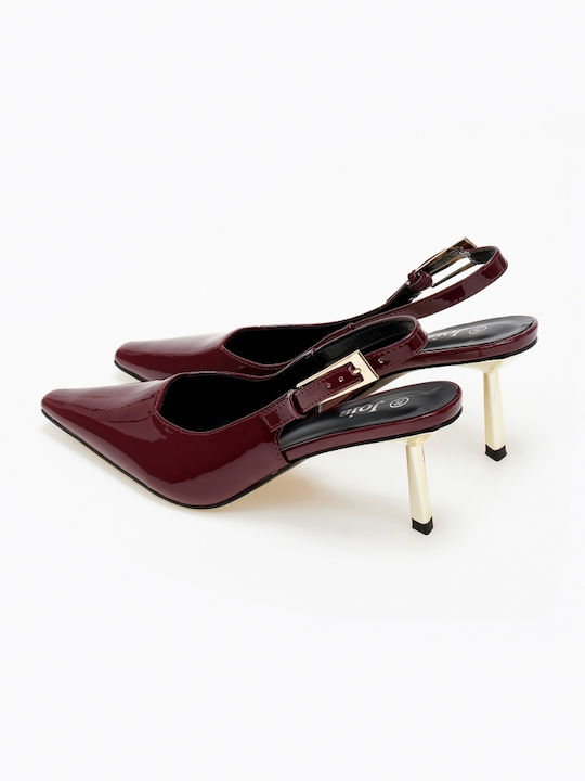 Issue Fashion Pantofi cu toc Burgundy