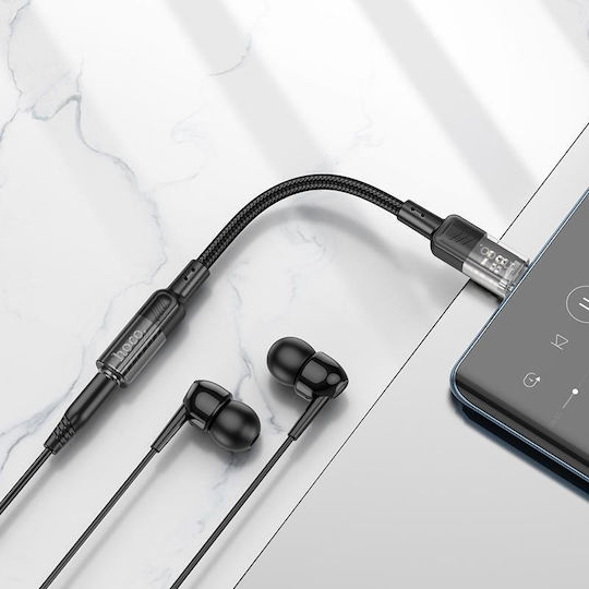 Hoco LS37 Конвертор USB-C мъжки към 3.5mm женски Черен 1бр