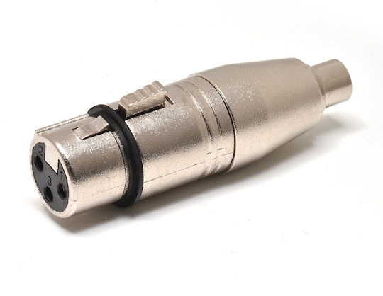 Onsei Конвертор XLR мъжки към RCA женски Сребрист 1 брой ONA-3221