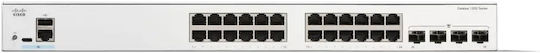 Cisco Catalyst 1200 Managed L2 Switch with 24 Gigabit (1Gbps) Ethernet Ports