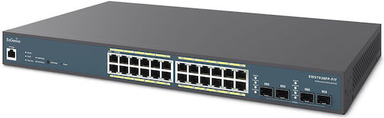 EnGenius EWS7928FP-FIT Managed L2 PoE Switch με 24 Θύρες Gigabit (1Gbps) Ethernet και 4 SFP Θύρες